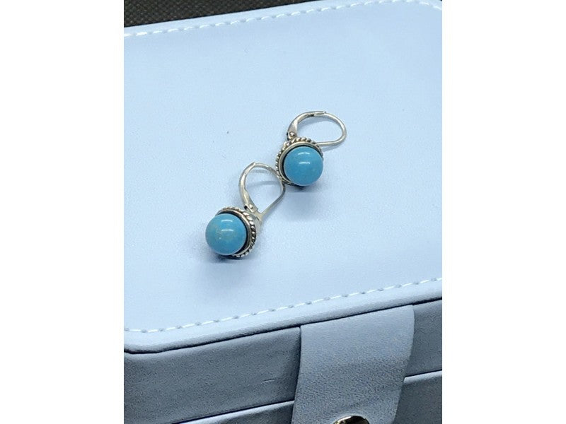 925 Sterling Silver Turquoise Earrings