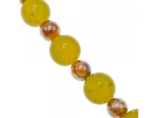 Beautiful Bracelet with Agate & Sterling Silver Clasp "Grape"