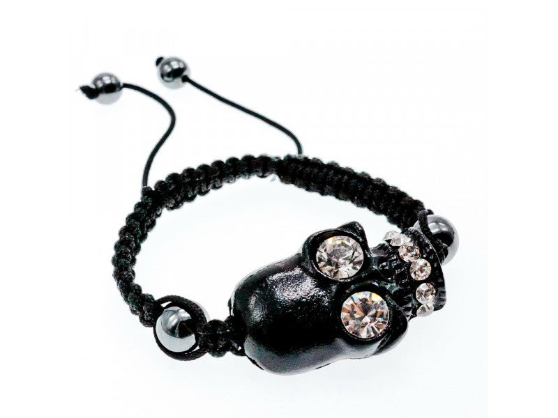 Bracelet Shambhala with СZ "Skull"