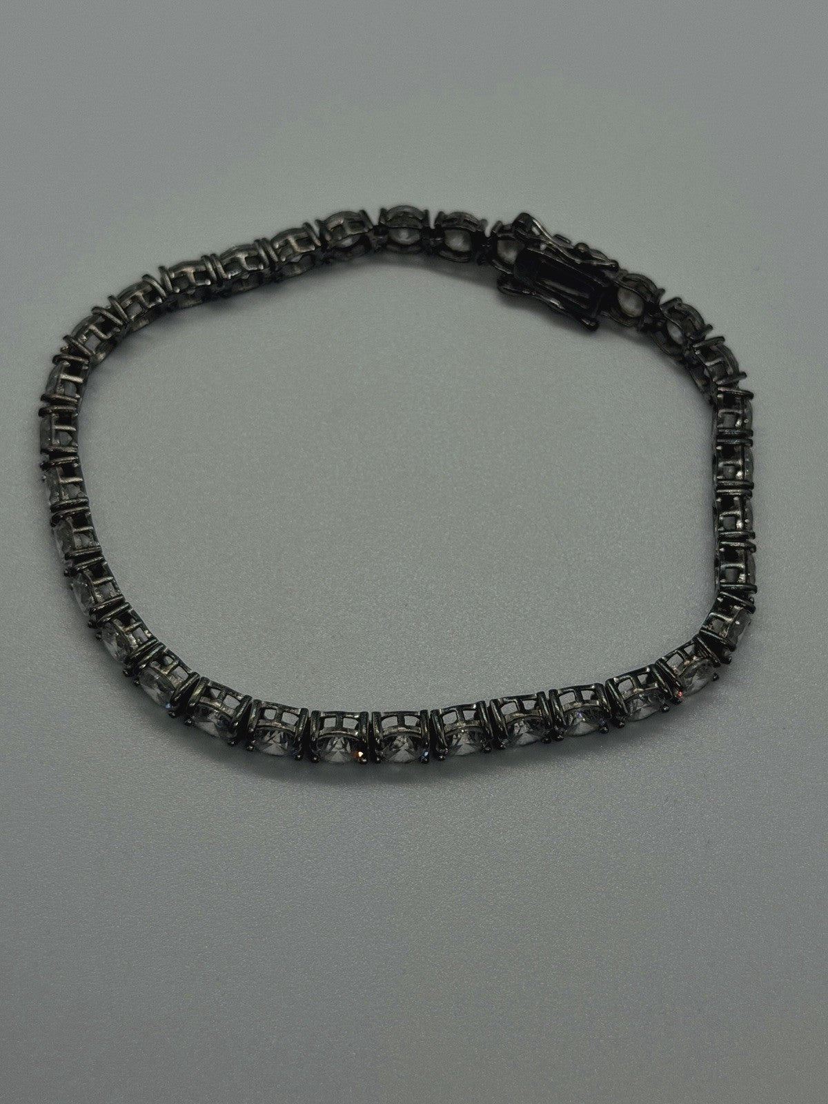 Classic Elegant 925 Sterling Silver Round Cut Clear Cz Tennis Bracelet 7.5