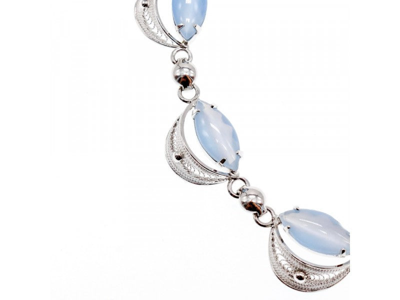 925 Sterling Silver Moonstone Necklace