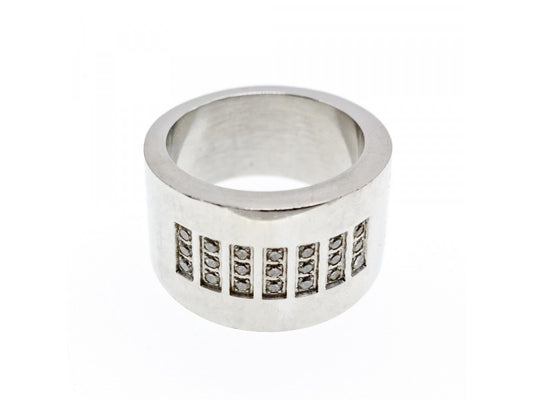 Stainless Steel Ring With CZ Size 11.5