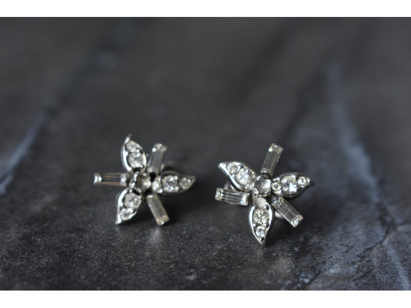 925 Sterling Silver White CZ Earrings