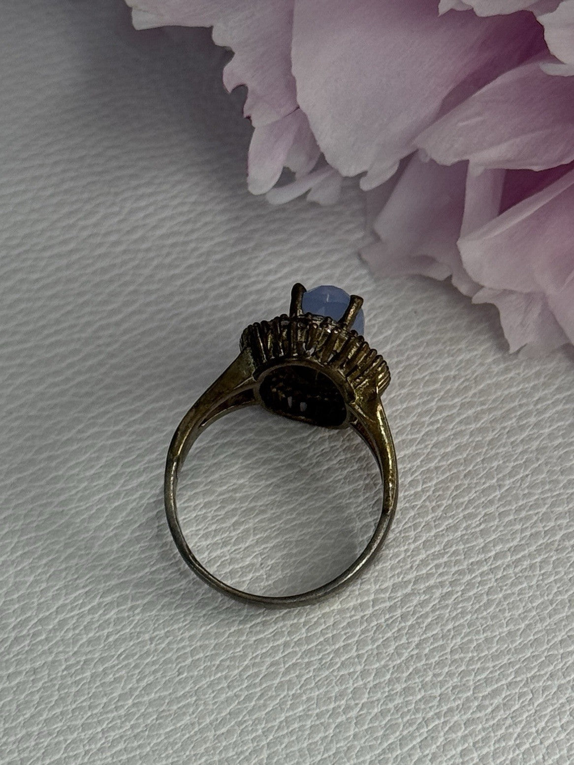 925 Sterling Silver Crystal & CZ Ring Size 9
