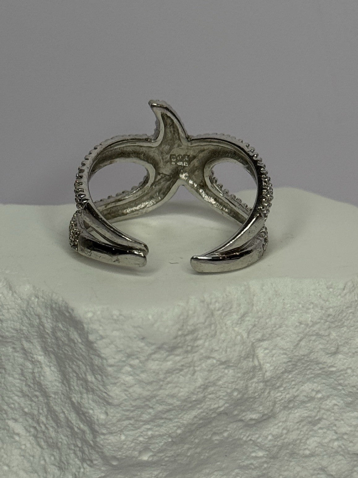 925 Sterling Silver "Sea Star" Ring Size 6-7 (Adjustable)