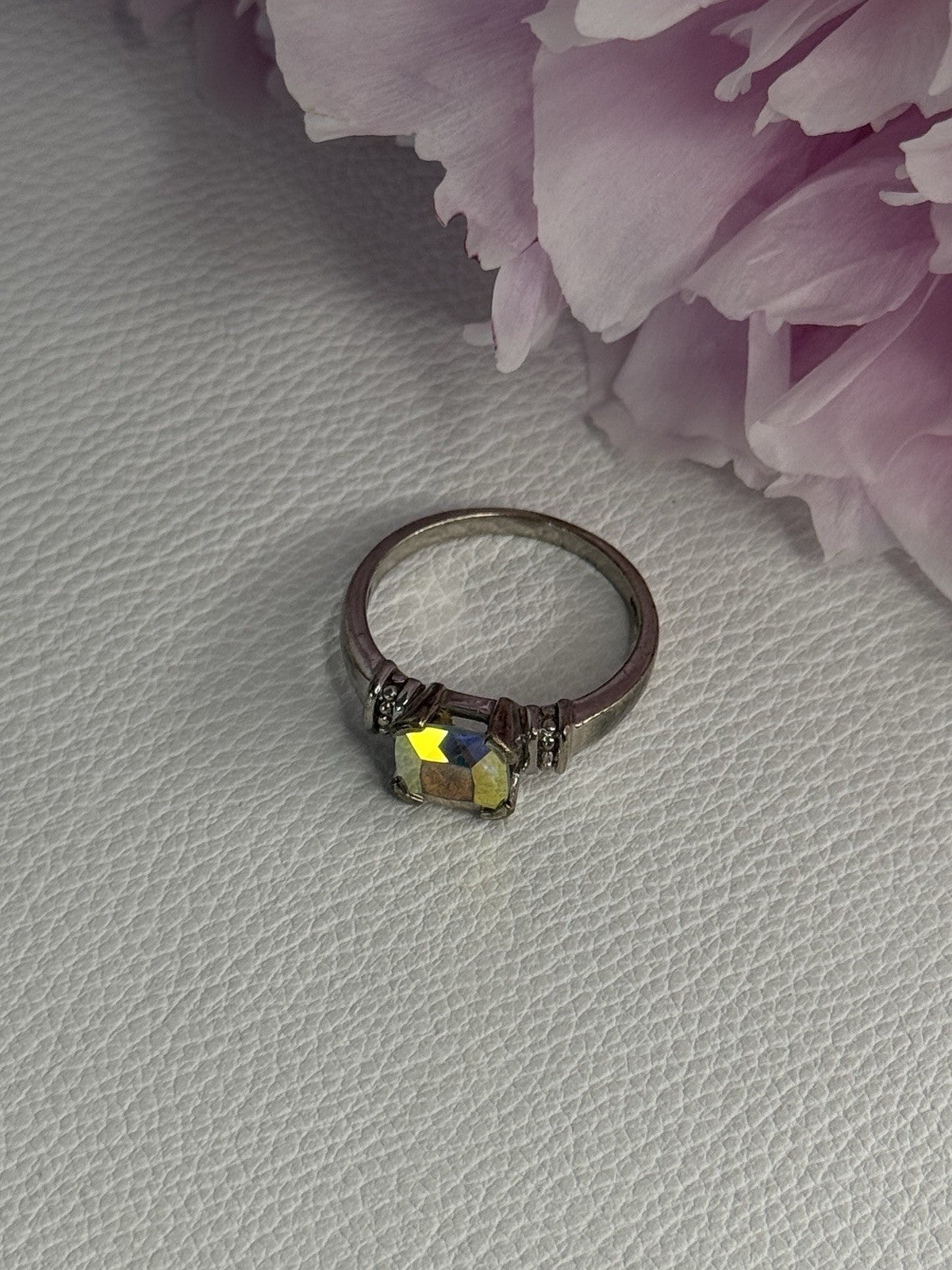 925 Sterling Silver CZ Ring Size 9