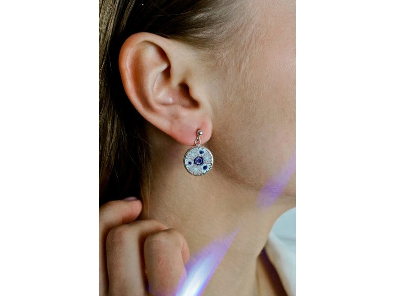 925 Sterling Silver Agate "Magic" Earrings