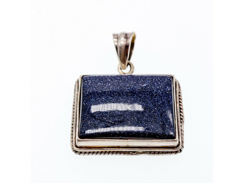 925 Sterling Silver Sodalite Pendant