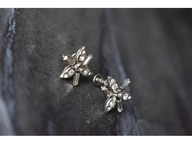 925 Sterling Silver White CZ Earrings
