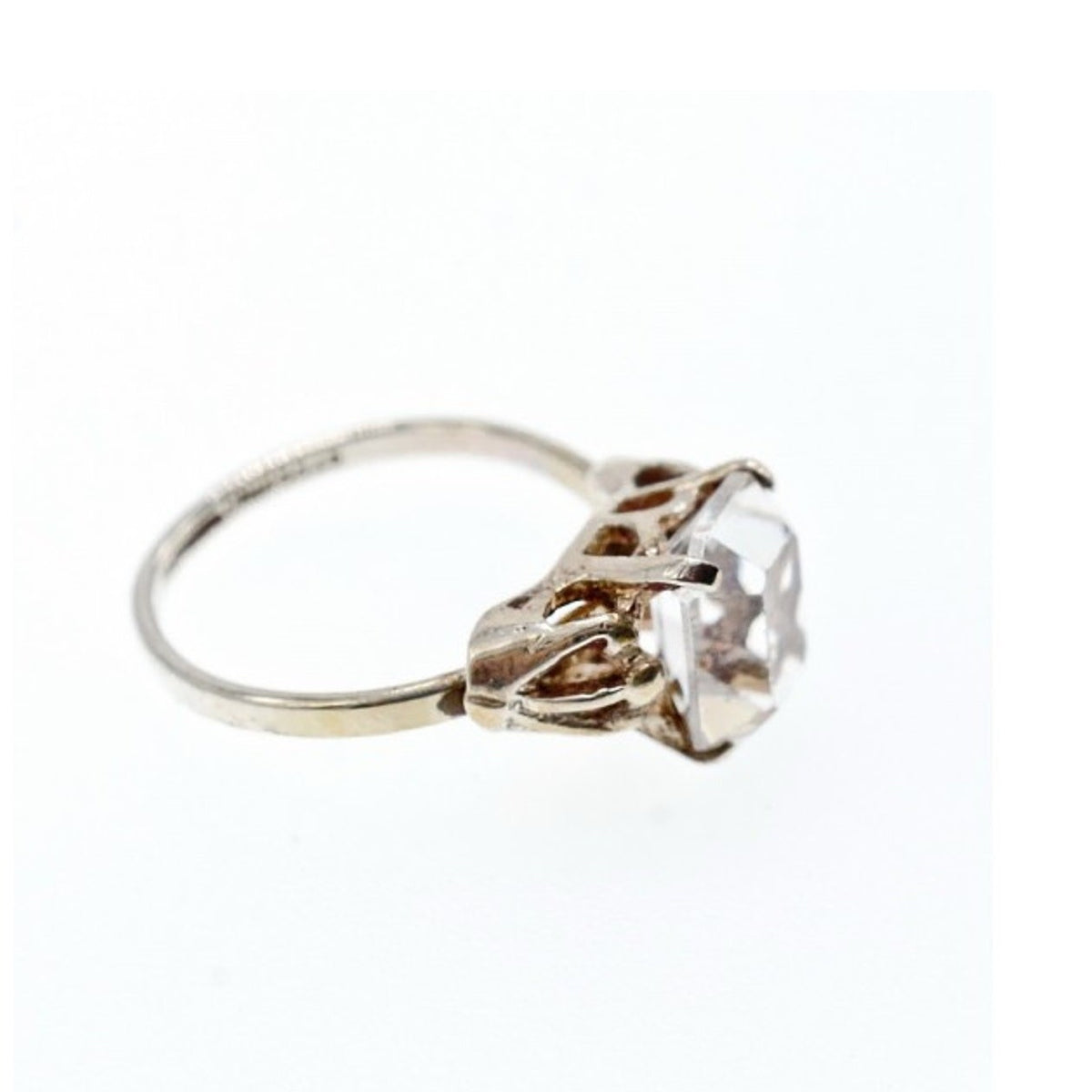 925 Sterling Silver CZ "Classic" Ring Size 8