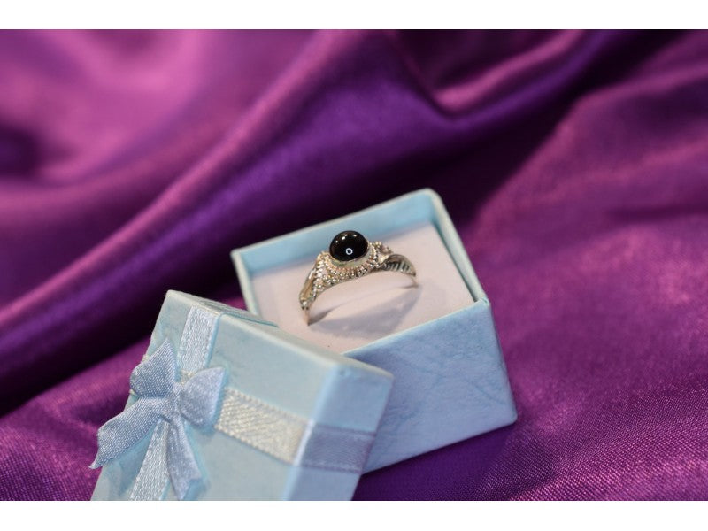 925 Sterling Silver Star Sapphire Ring Size 8