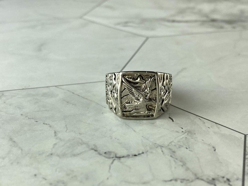 Men'S 925 Sterling Silver "Eagle" Ring Size 9