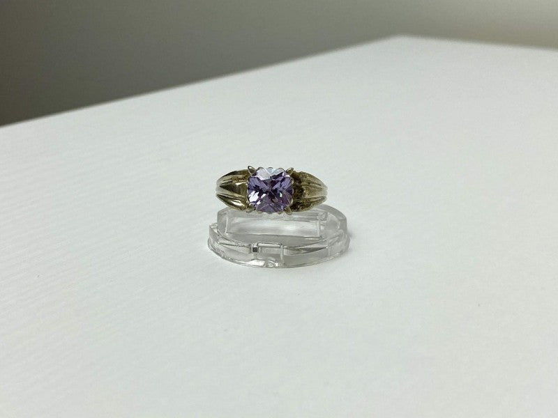 Vintage 925 Sterling Silver Amethyst Ring Size 11.75