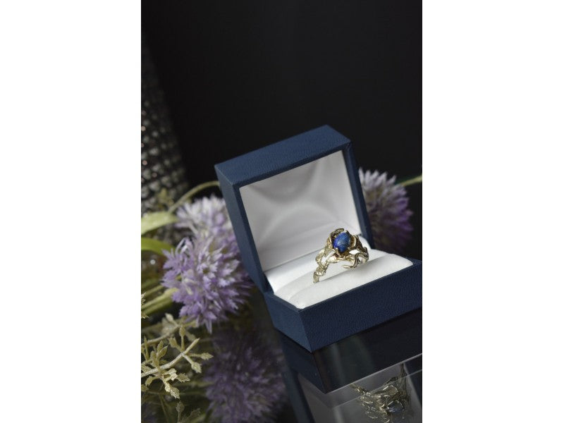 Vintage 925 Sterling Silver Sodalite Ring Size 10