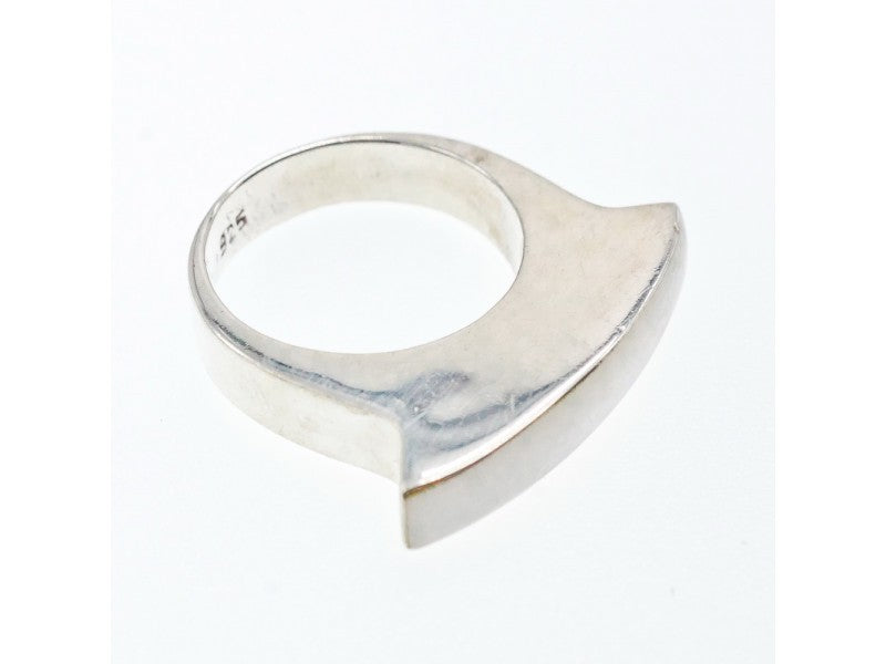 925 Sterling Silver Mother OF Pearl Ring Size 8.5