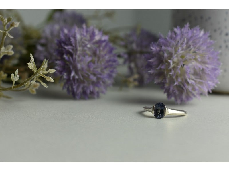 925 Sterling Silver Spinel Ring Size 9.5