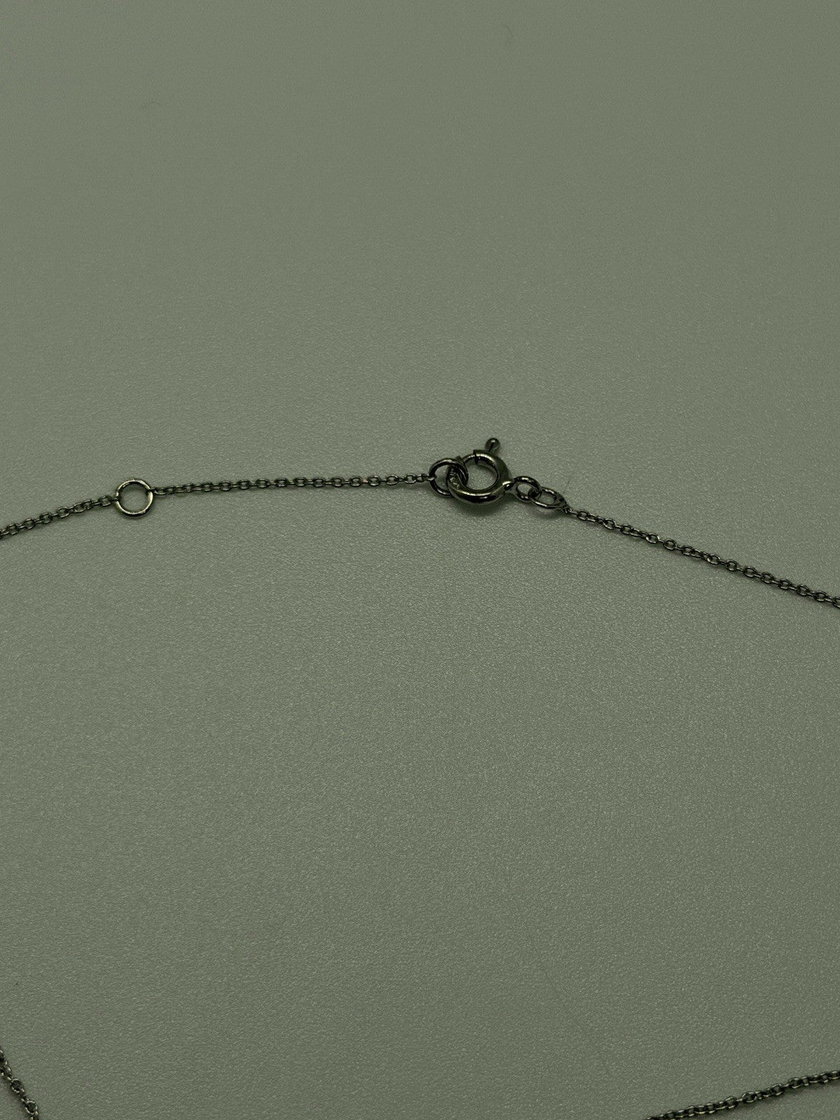 DOL 925 Sterling Silver Pink Sapphire Stones Necklace