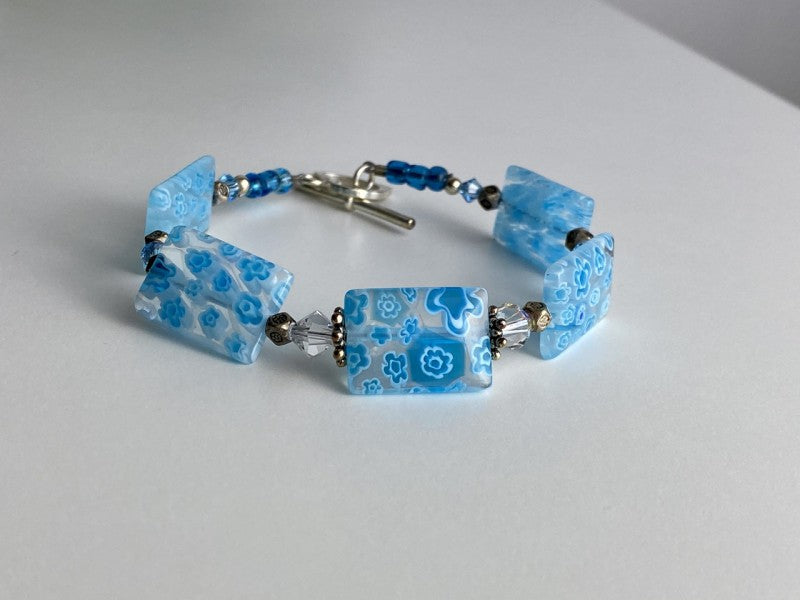 925 Sterling Silver Jewelry Glass Bracelet