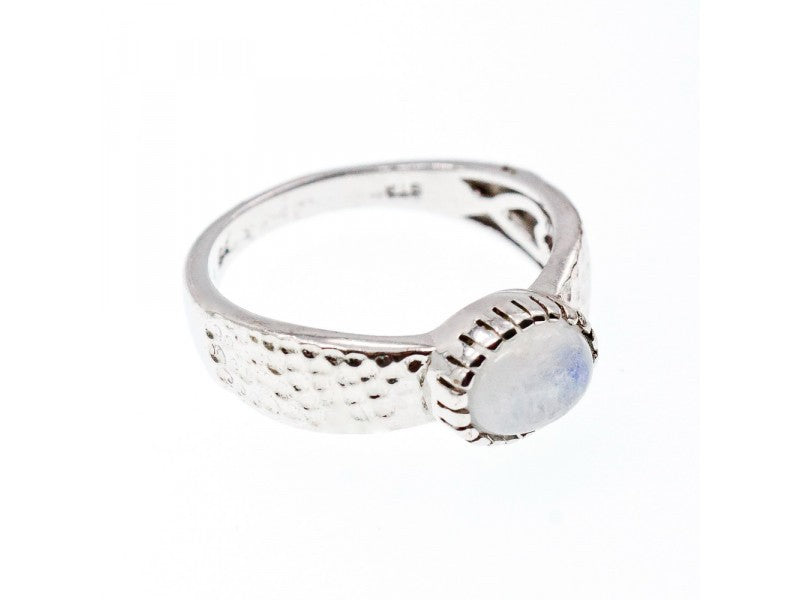 925 Sterling Silver Moonstone Ring Size 10.25