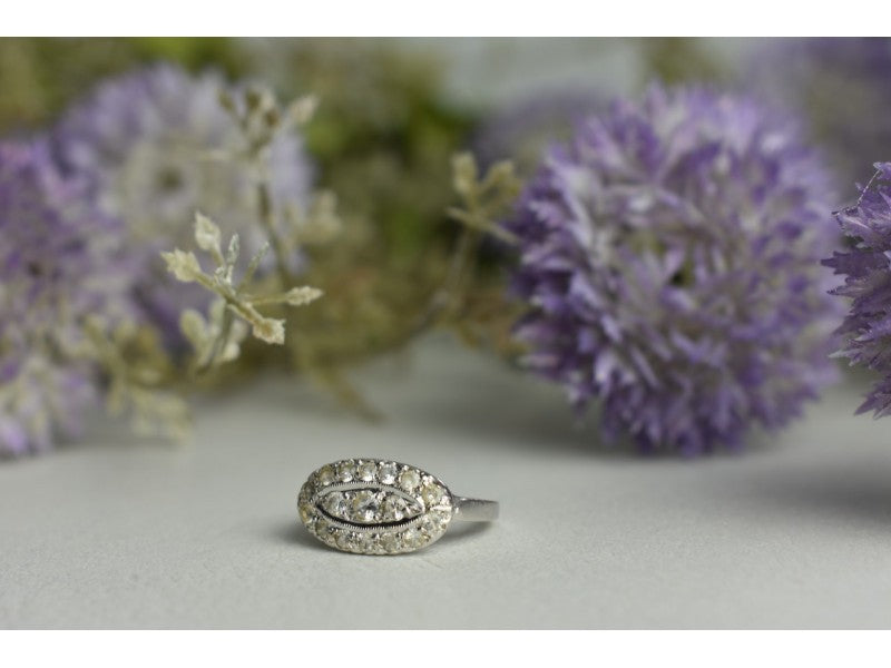 925 Sterling Silver White Beryl/Goshenite Ring Size 5.5