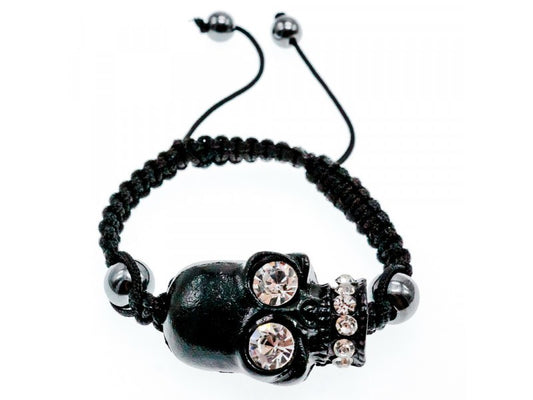 Bracelet Shambhala with СZ "Skull"