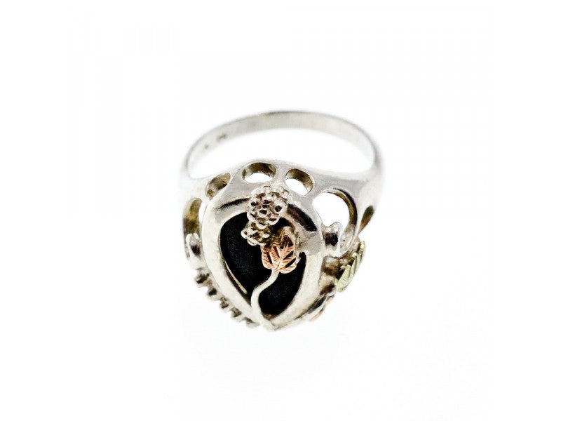 925 Sterling Silver Black Onyx Ring Size 6.5