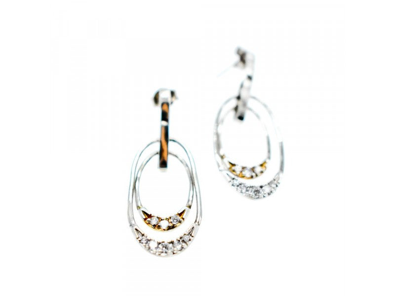925 Sterling Silver CZ Stud Earrings