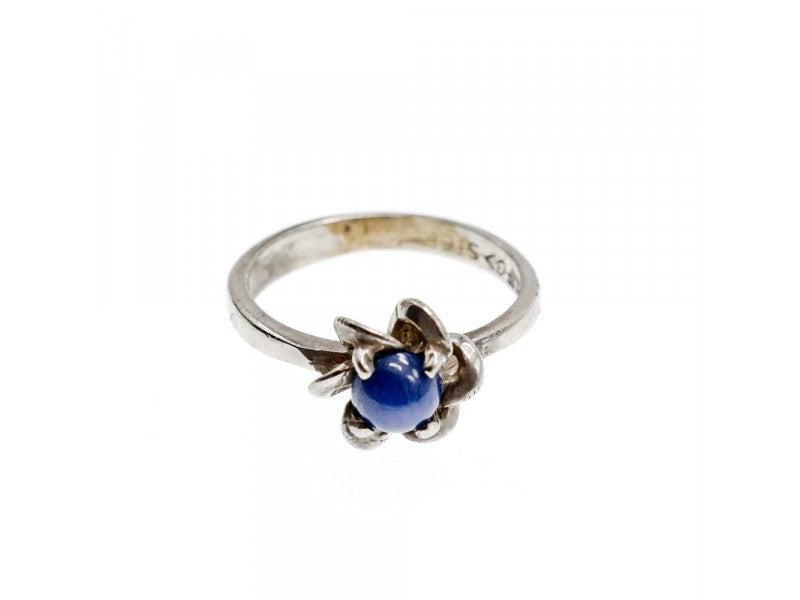 925 Sterling Silver Star Sapphire Ring Size 5.5