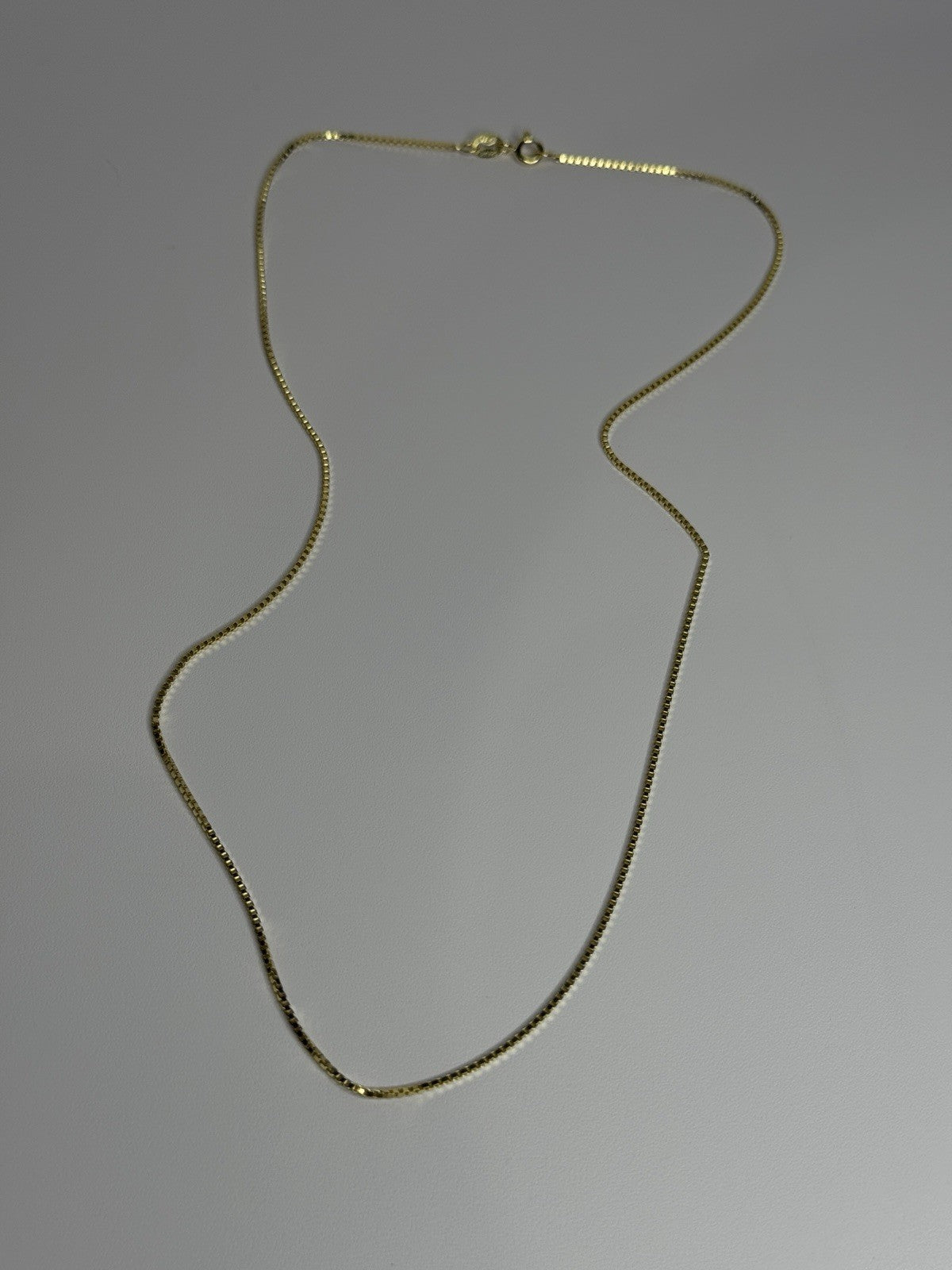 925 Sterling Silver Gold Plated Chain Length 18 Inch