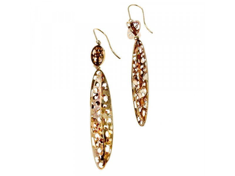 Milor 925 Sterling Silver Gold Plated (14K) Earrings Italy