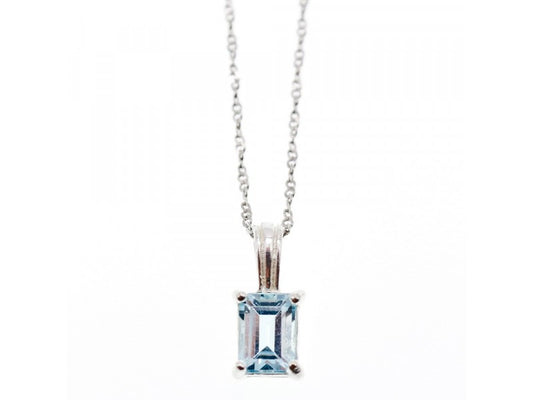 925 Sterling Silver Topaz Chain With Pendant