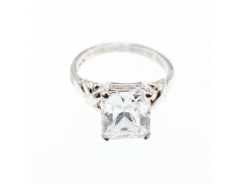 925 Sterling Silver CZ Ring Size 11.5