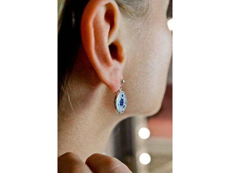925 Sterling Silver Agate "Magic" Earrings
