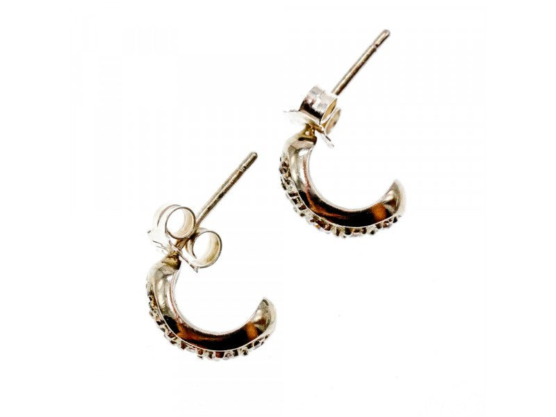 925 Sterling Silver White CZ Stud Earrings