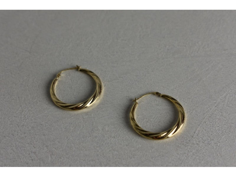 925 Sterling Silver Gold Plated (14K) Earrings