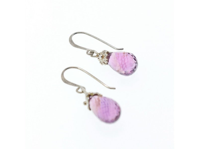925 Sterling Silver Amethyst Earrings