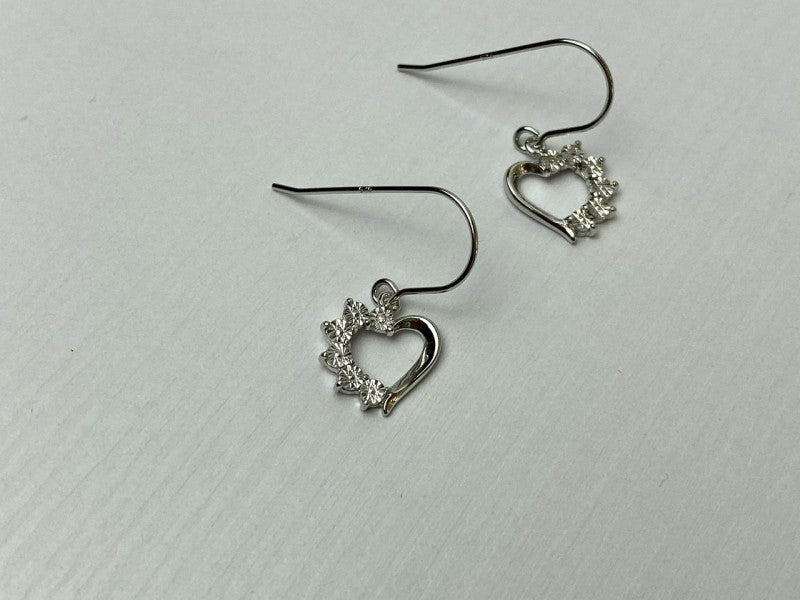 925 Sterling Silver "Hearts" Earrings