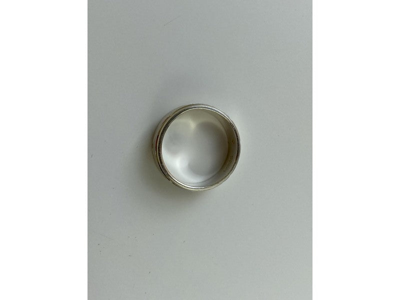 925 Sterling Silver Band Ring Size 7.5 Italy
