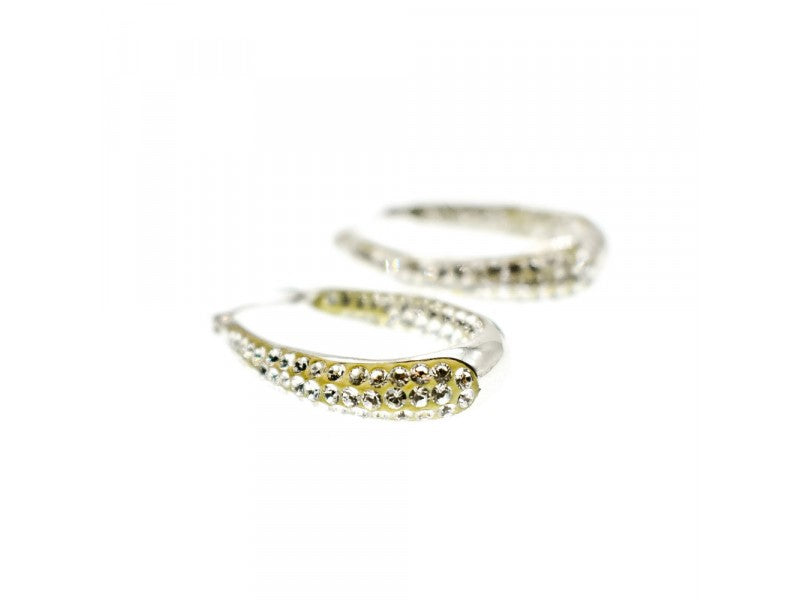 925 Sterling Silver CZ "Glitter Drops" Earrings