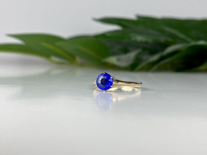 10K Yellow Gold Tanzanite Ring Size 5.5