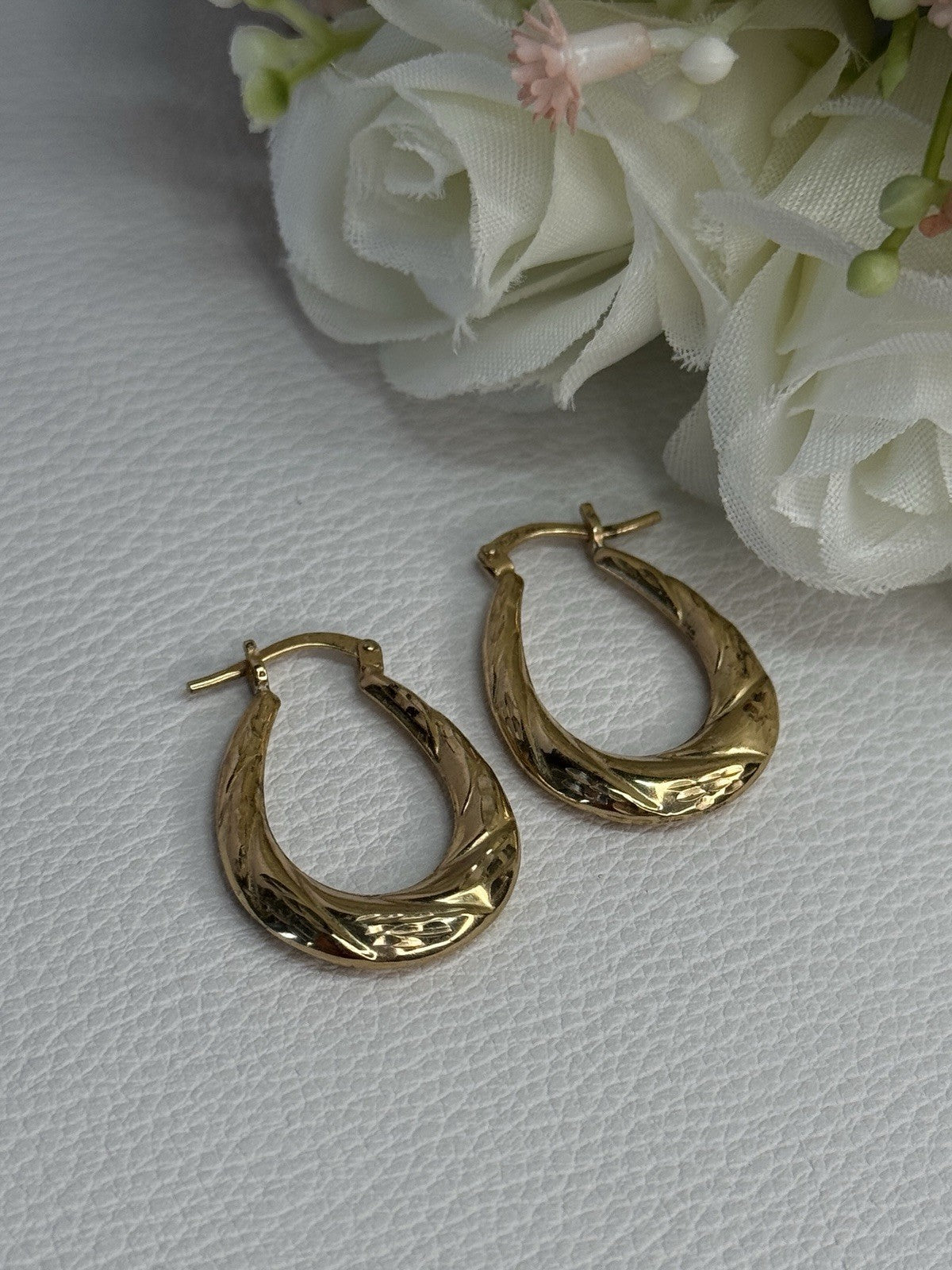 Elegant 925 Sterling Silver Gold Plated Earrings Length 1 Inch