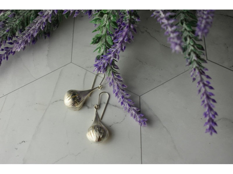 925 Sterling Silver Pearls Earrings Italy