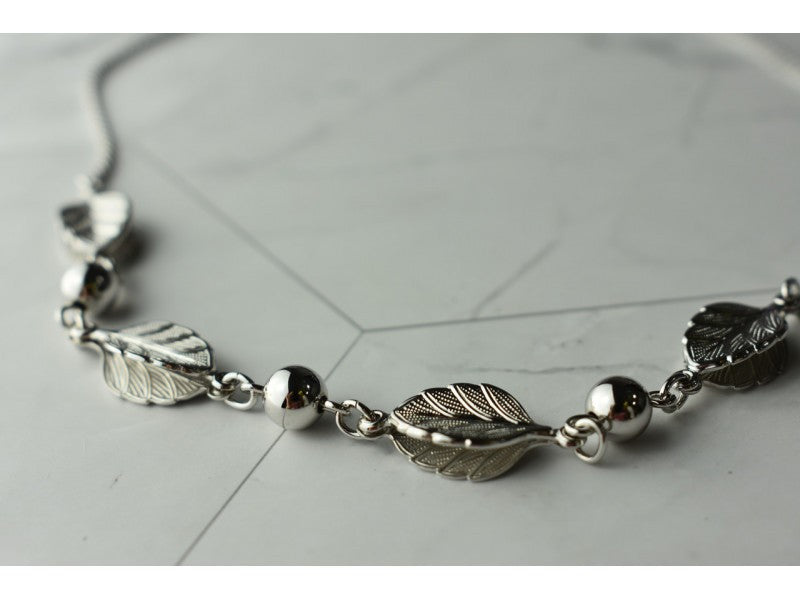 925 Sterling Silver "Autumn Leaves" Necklace