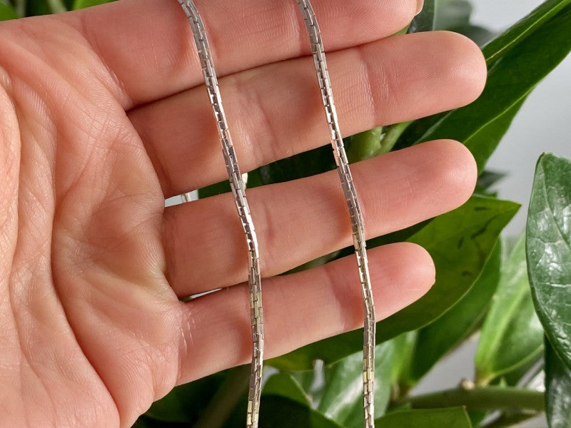 925 Sterling Silver Chain Necklace 16.5 in