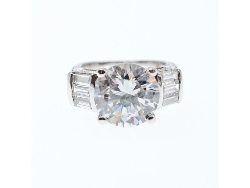 925 Sterling Silver CZ Ring Size 5.5
