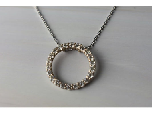 925 Sterling Silver CZ Chain With Pendant
