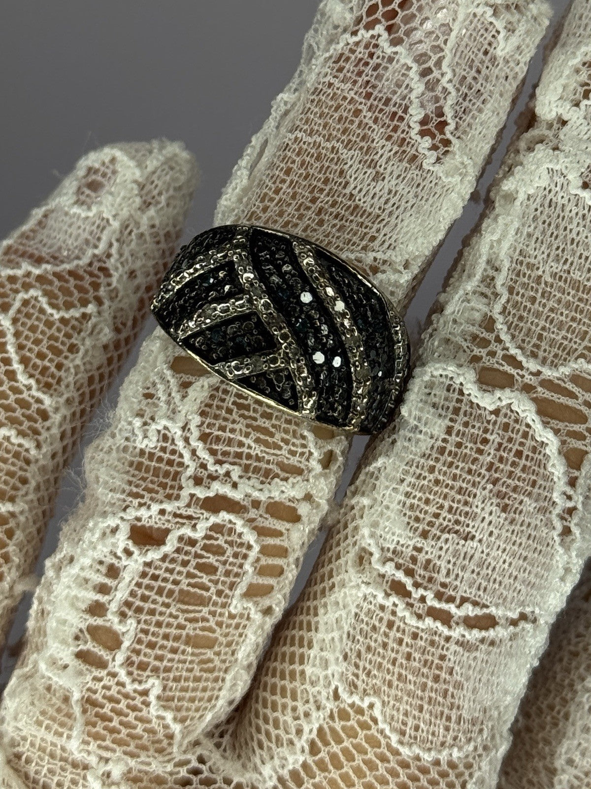 925 Sterling Silver Spinel Ring Size 6