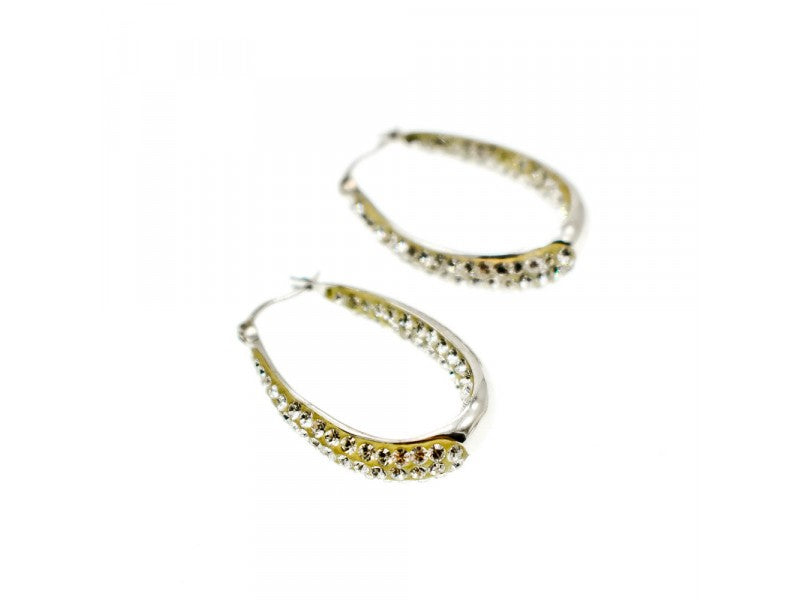 925 Sterling Silver CZ "Glitter Drops" Earrings