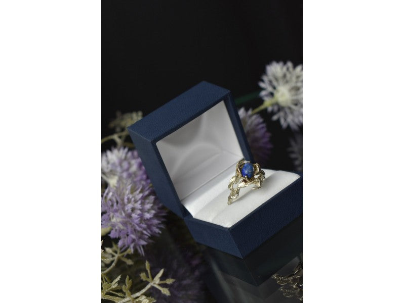 Vintage 925 Sterling Silver Sodalite Ring Size 10