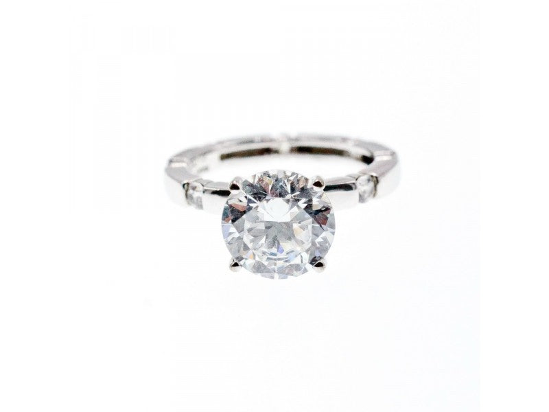 925 Sterling Silver CZ Ring Size 6